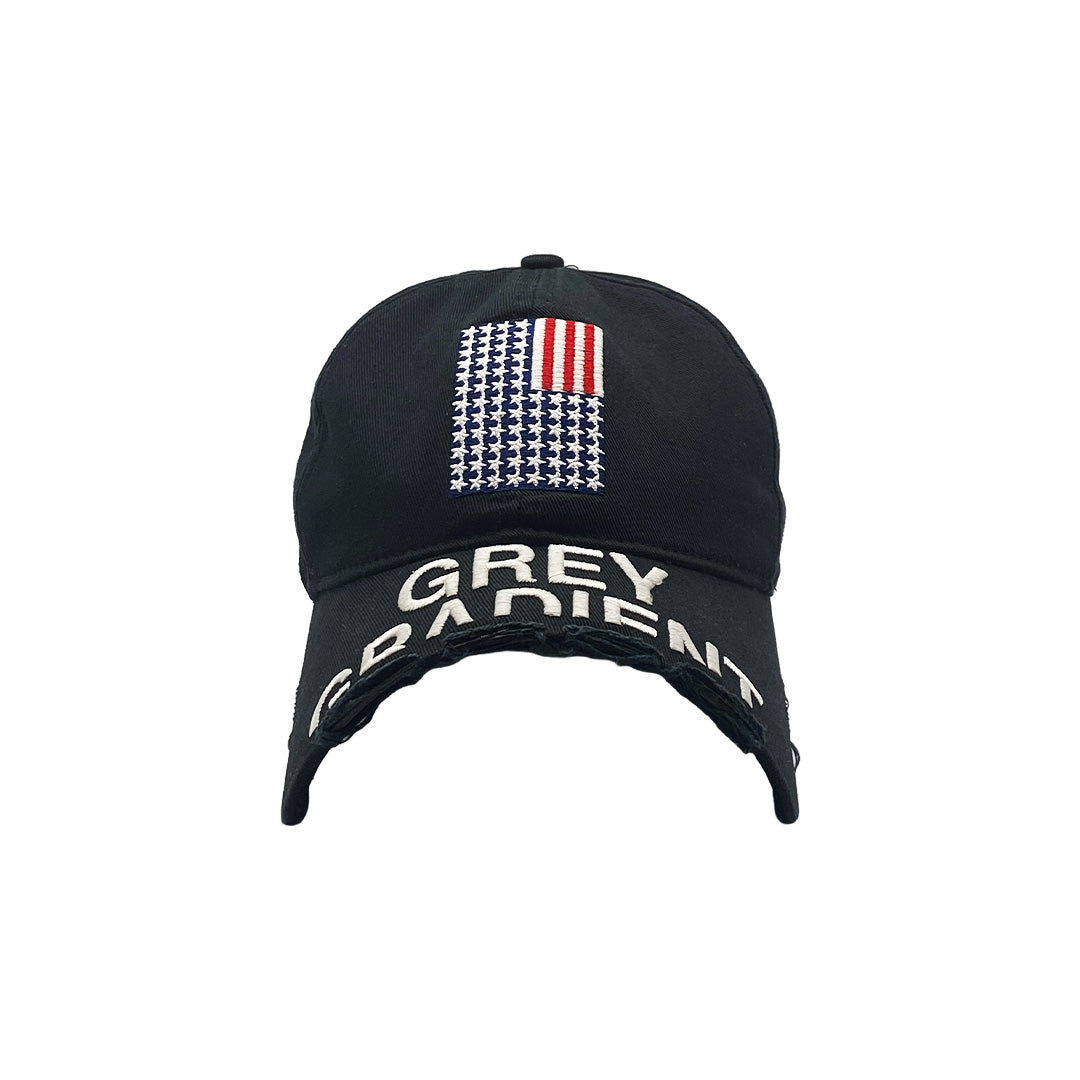 Nacirema Flag Black Half Brim Cap