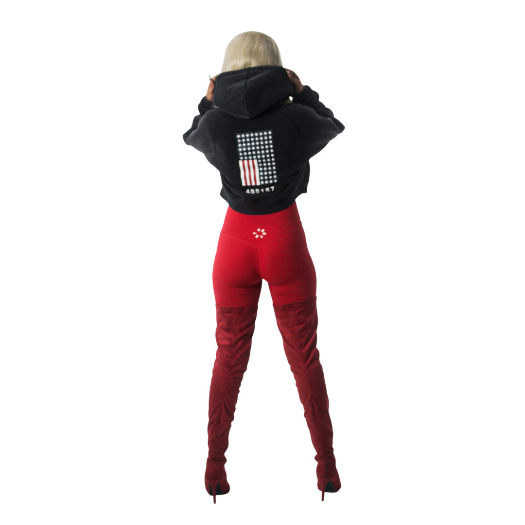 Nacirema Crop Top Hoodie