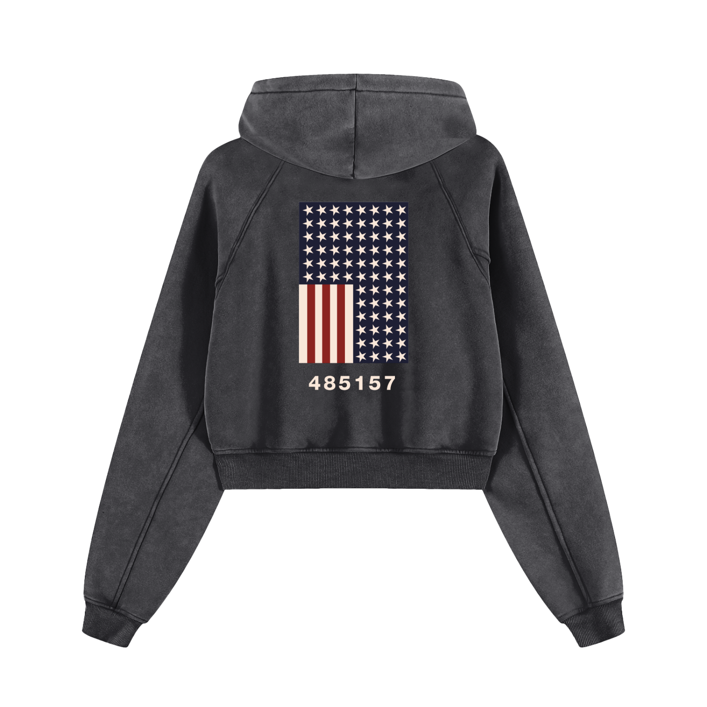 Nacirema Crop Top Hoodie